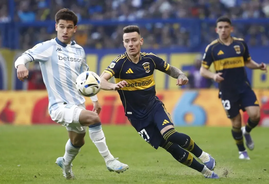 Malcom Braida, ausente en la práctica de Boca en Ezeiza. (Getty)