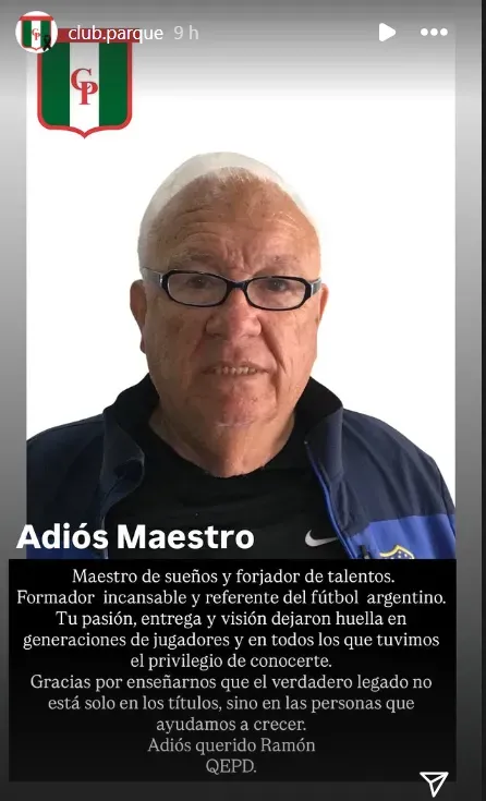 Falleció Ramón Maddoni. (Captura)