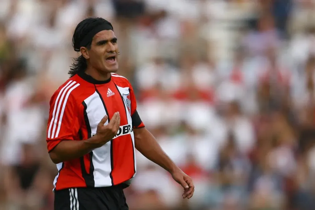 Riquelme eligió a El Burrito Ortega como el mejor jugador de River que le tocó enfrentar (Getty Images)