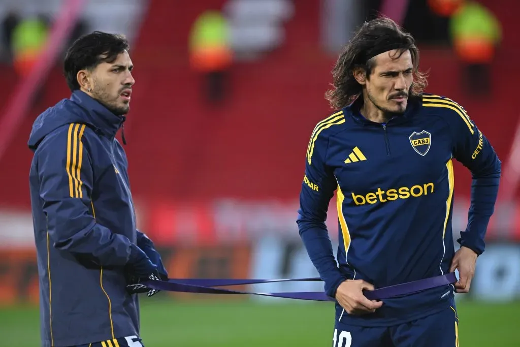 Cavani habló sobre la influencia de Paredes en Boca. (Getty Images)