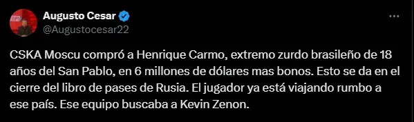 El movimiento del CSKA Moscú que llama la atención en Boca. (Captura)