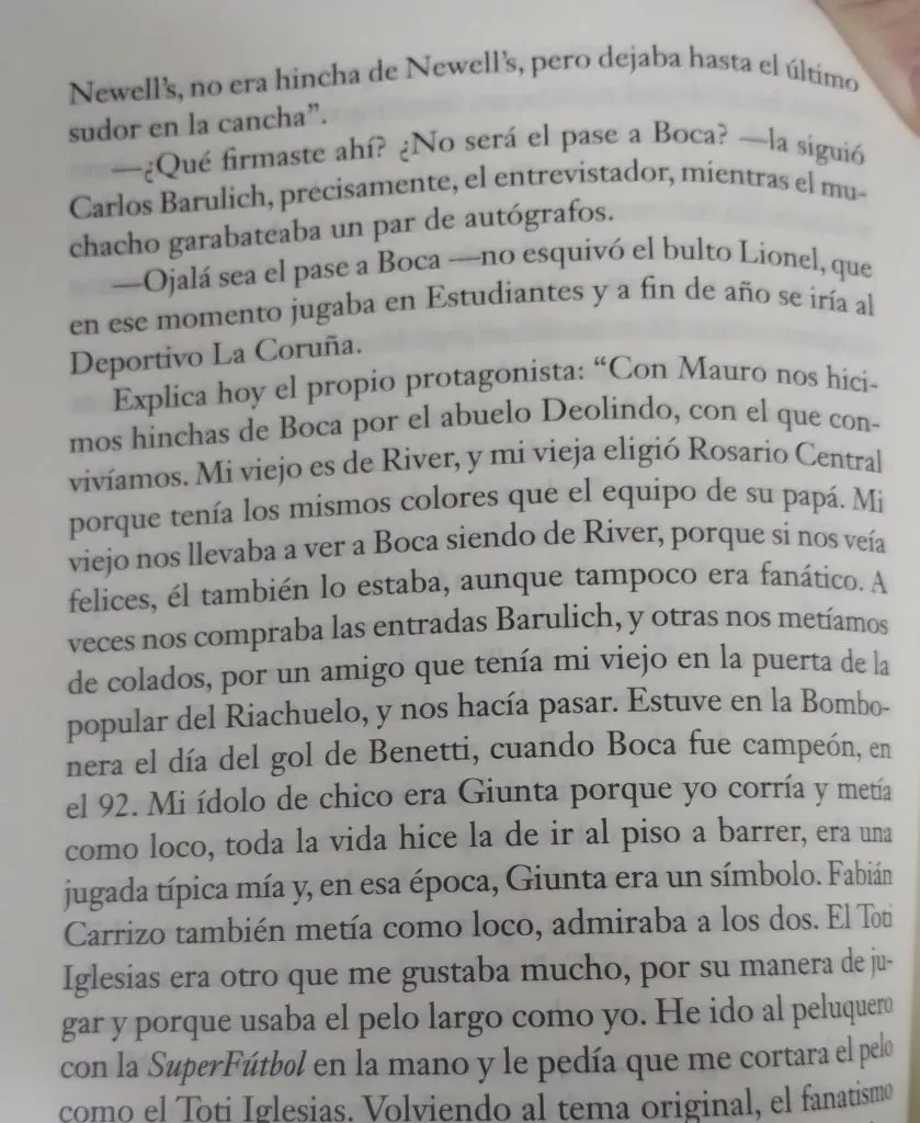 Scaloni y su fanatismo por Boca descrito por él mismo. (Mariano Abrach en X/Scaloni: biografía oficial)