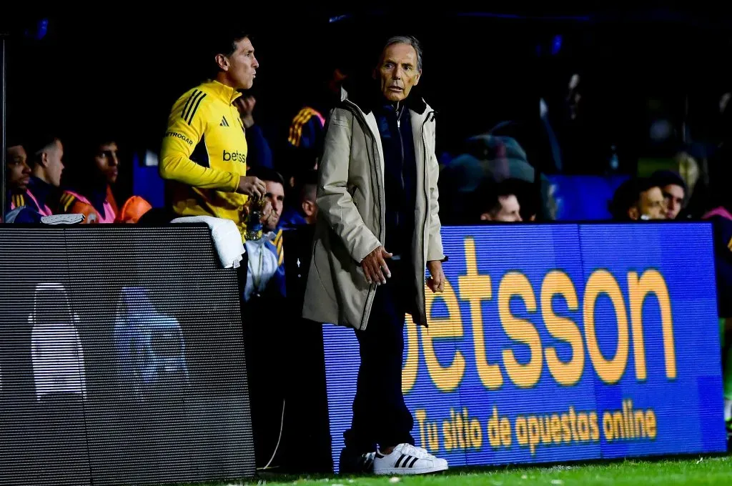 Russo junto a Claudio Úbeda en Boca. (Getty)