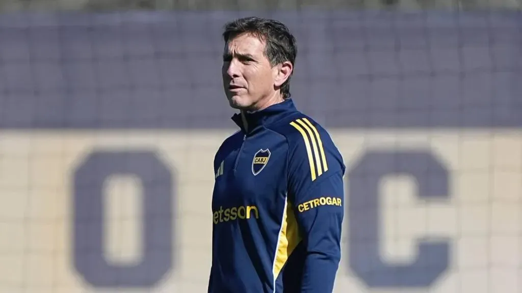Úbeda se hizo cargo de la práctica de Boca en lugar de Russo.