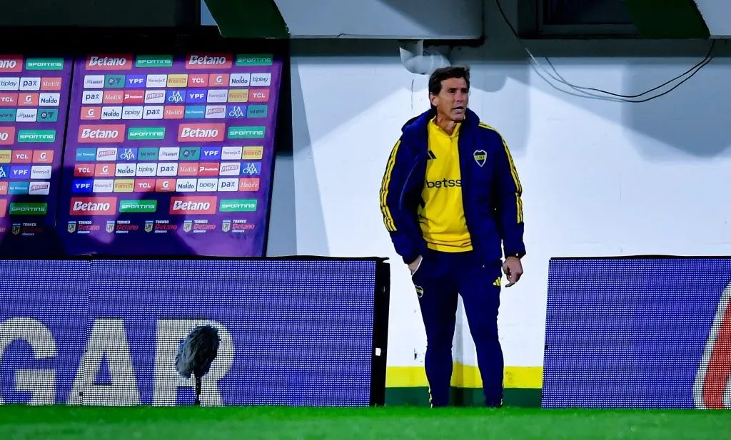 Claudio Úbeda como entrenador de Boca. (Getty)