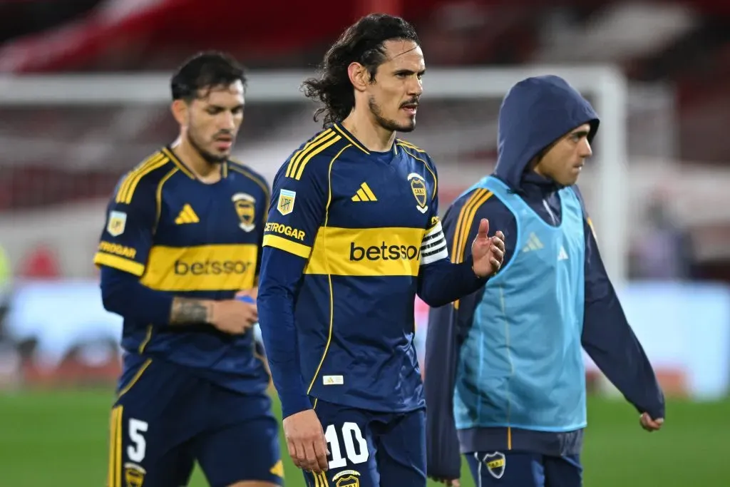 Edinson Cavani, en Boca. (Getty)