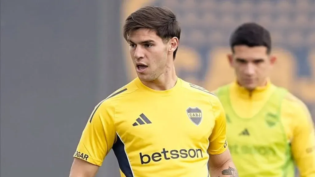 Pellegrino trabajó aparte por una sobrecarga muscular. (@javierphotogamma)