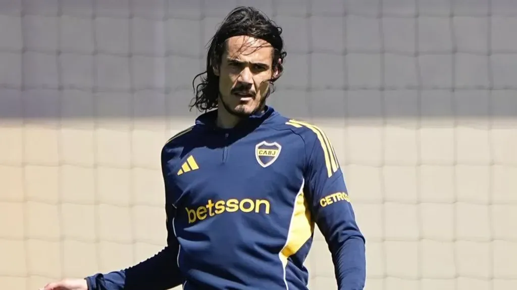 Cavani quedó descartado para jugar ante Belgrano. (@javierphotogamma)