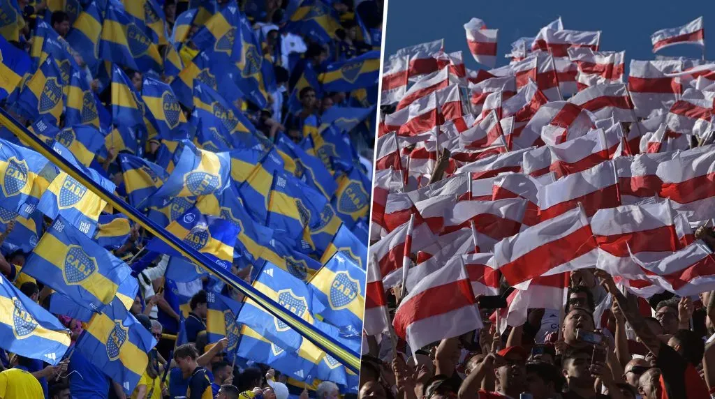 La AFA propuso la idea de que haya dos hinchadas para el Superclásico. (Getty Images)