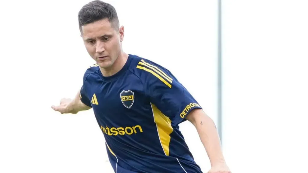 Una nueva lesión, la preocupación en Boca por Ander Herrera. (@javierphotogamma)