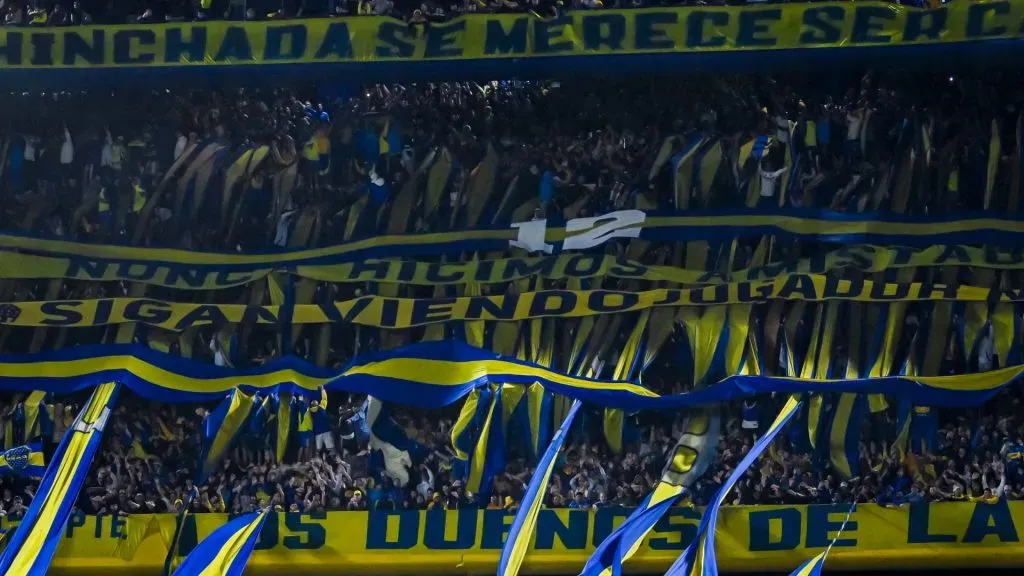 La hinchada de Boca siempre a la altura. Foto: Getty.