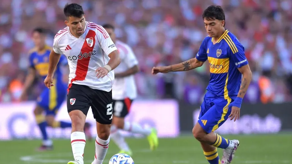 Si Boca gana ante River, asegura su lugar en la Copa Libertadores 2026. (Getty)