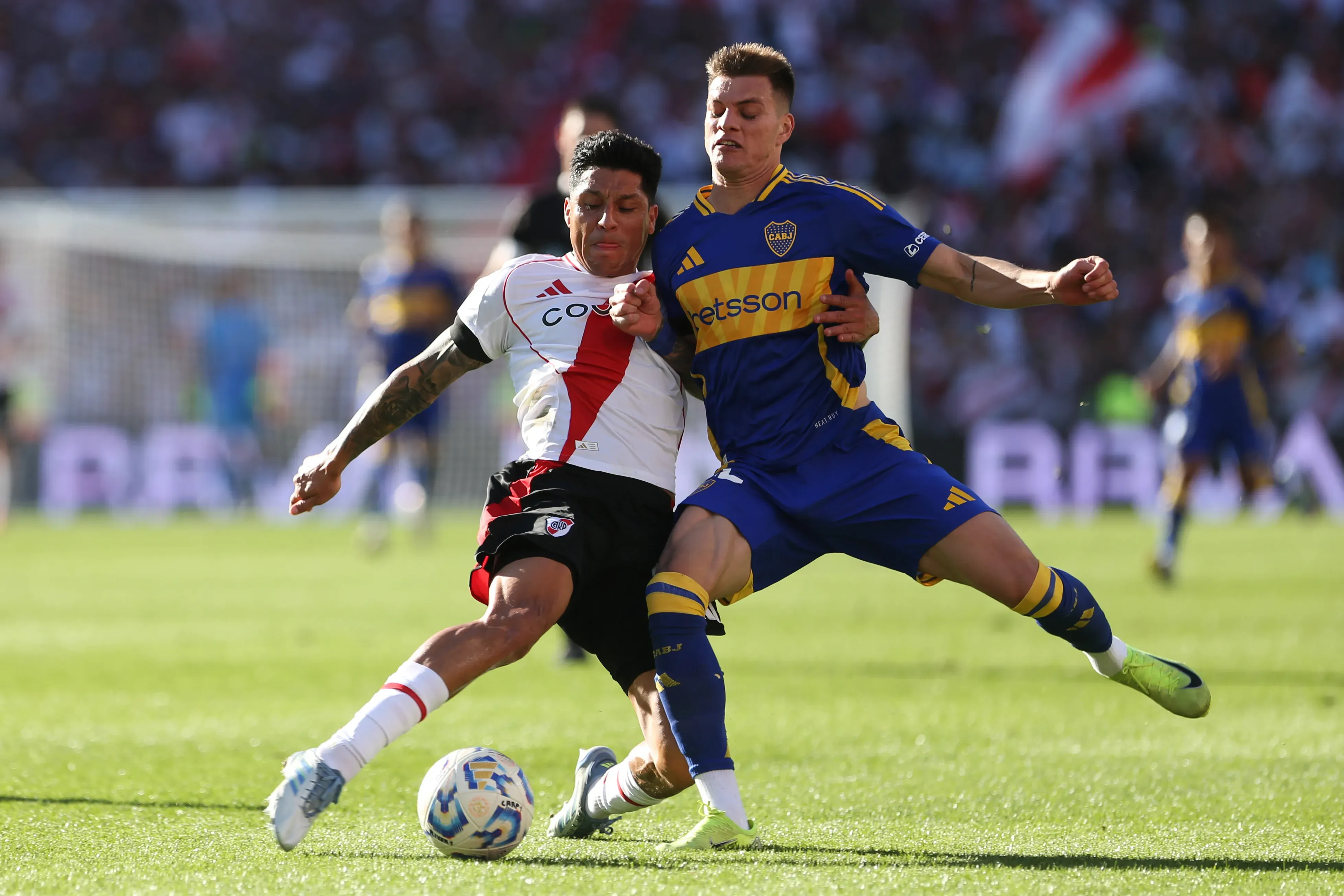 Boca recibe a River en La Bombonera. (Getty Images)