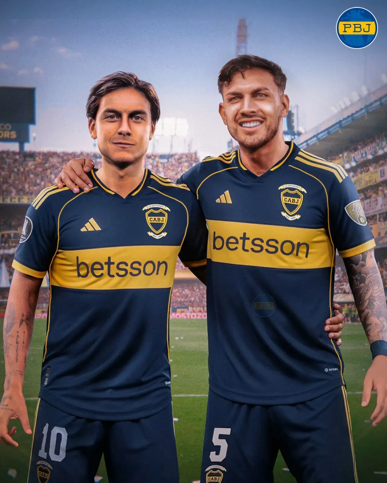 El posteo de PBJ sobre Dybala y Paredes.