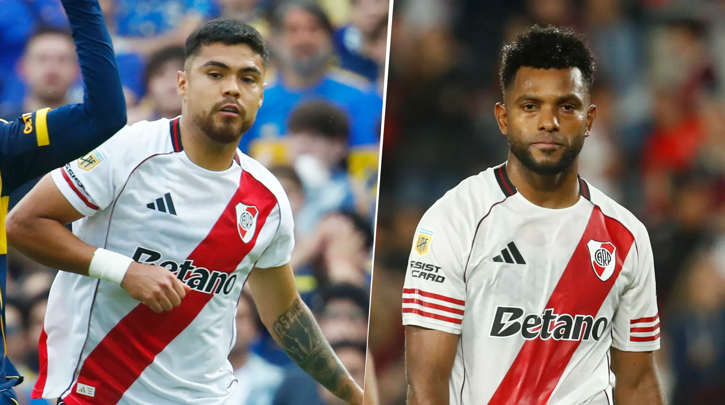 Díaz y Borja, borrados por Gallardo en River. (Getty)