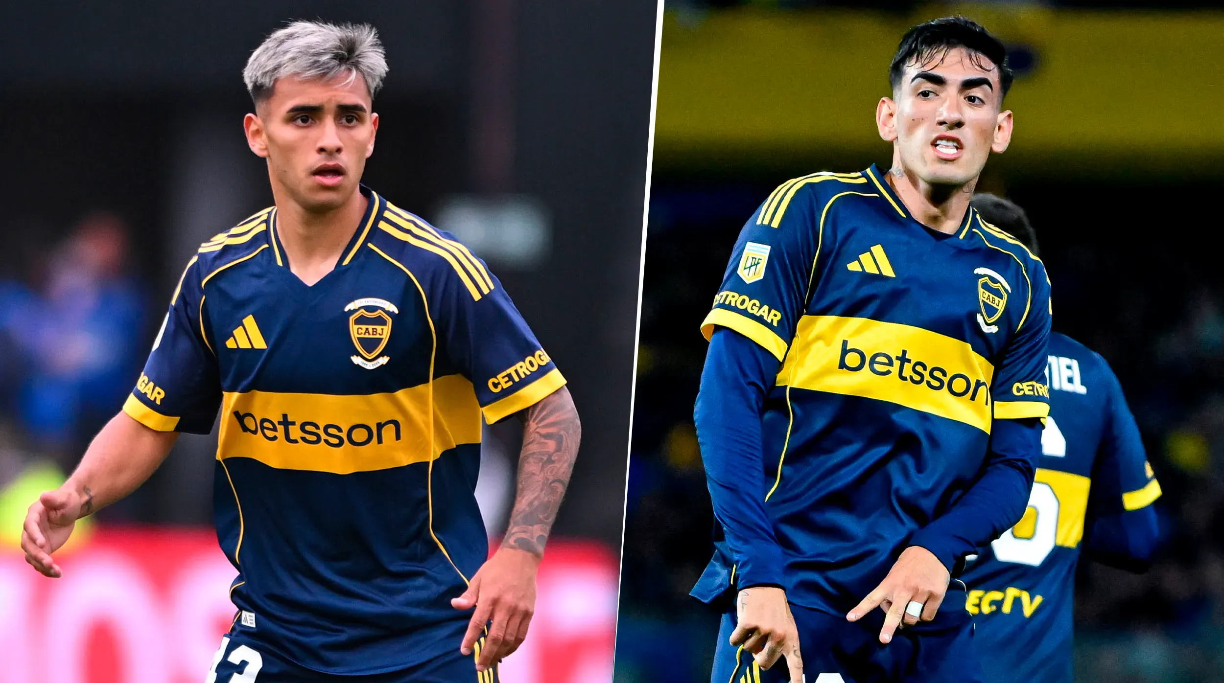 Delgado y Di Lollo, con chances de marcharse de Boca. (Getty)