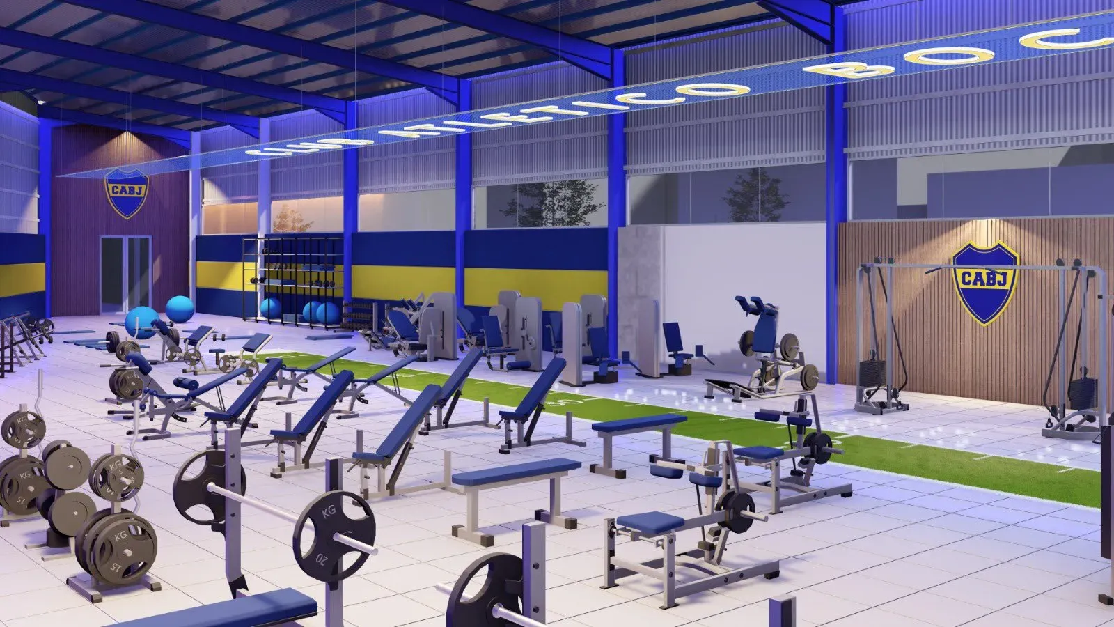 El equipamiento que tendrá el gimnasio para los socios de Boca.