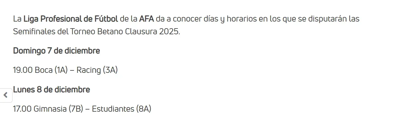 Fecha y hora confirmada para el Boca-Racing.
