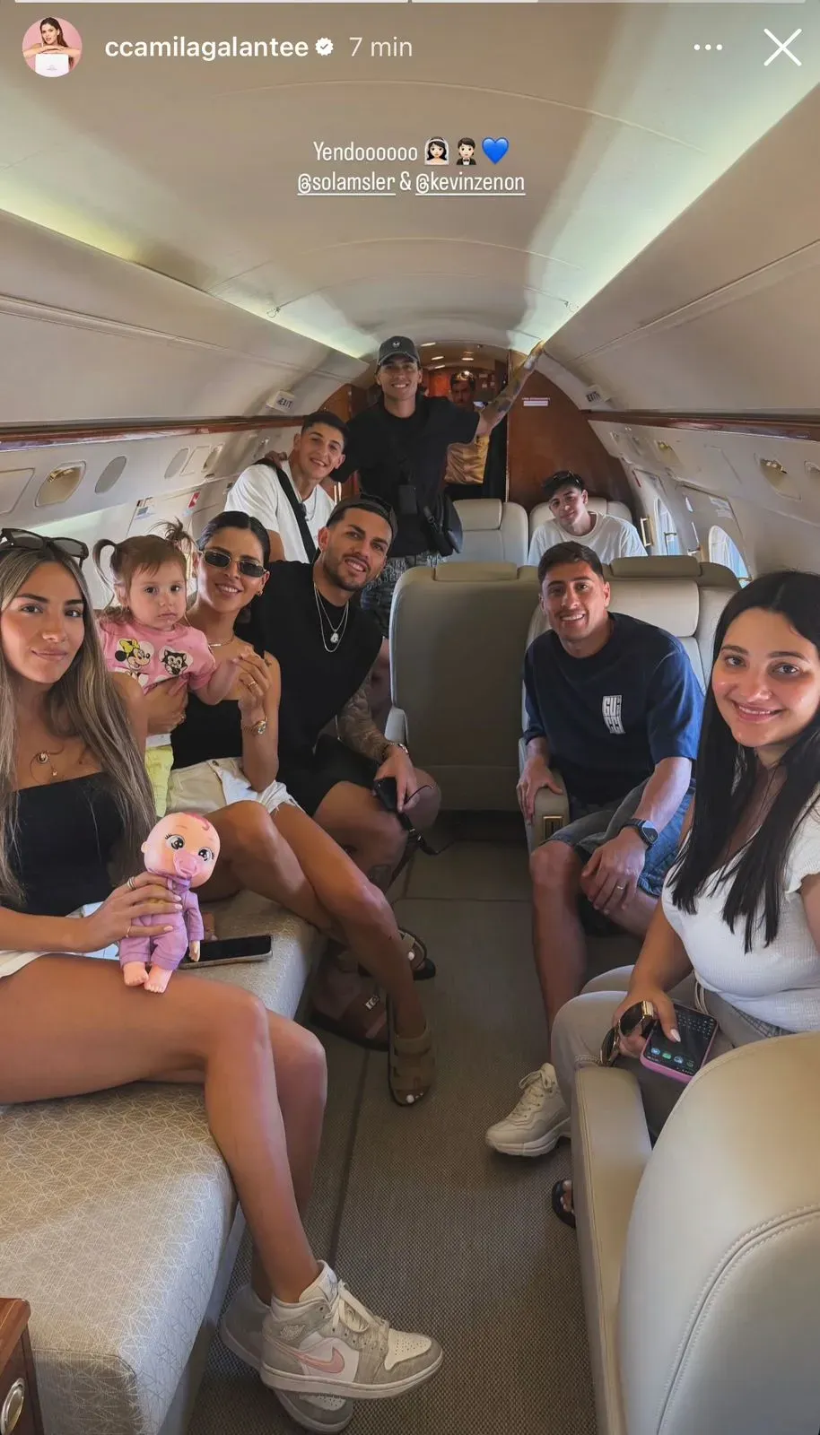 La imagen que compartió la esposa de Paredes. (Captura)