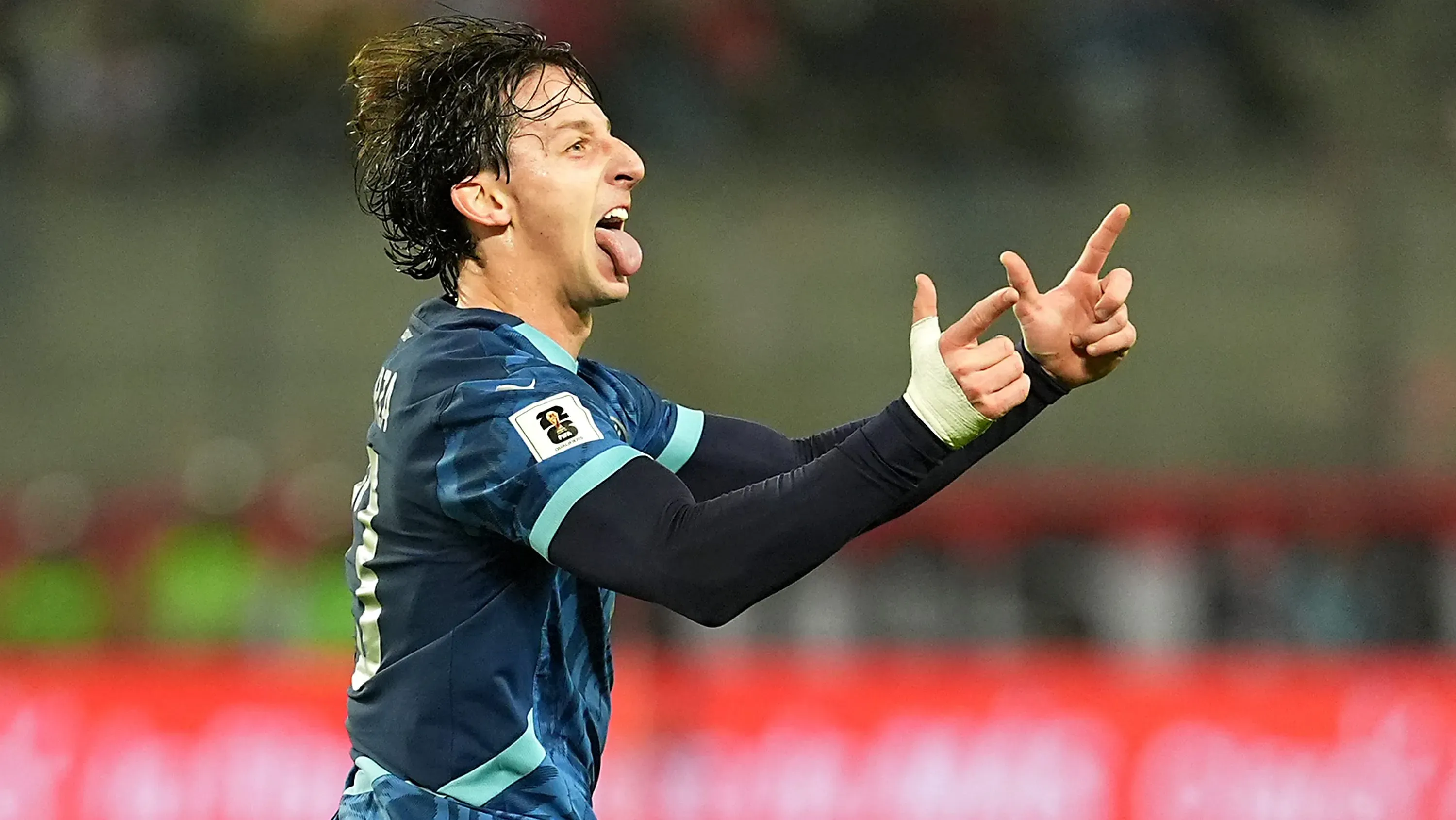 Galarza Fonda, futbolista de River, recibió el apoyo de Alfaro. Foto: Getty Images