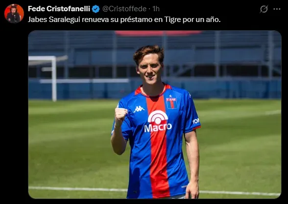 Saralegui seguirá en Tigre. (Captura)