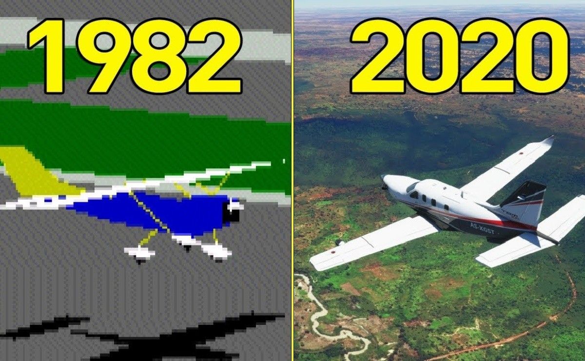 Microsoft Flight Simulator Mira la espectacular evolución del juego