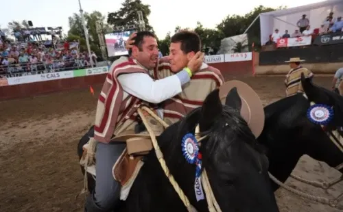 El festejo de los campeones, DIego Núñez y Pablo Pino