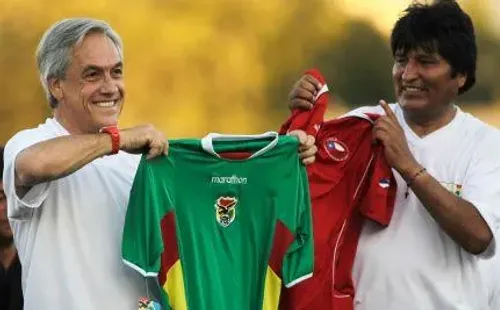 Intercambió camisetas con Evo en algún mejor momento de las relaciones