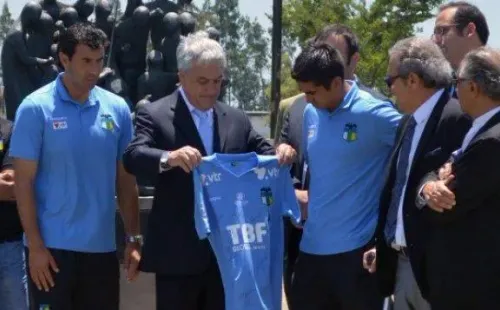 Con la de O’Higgins cuando visitó Rancagua