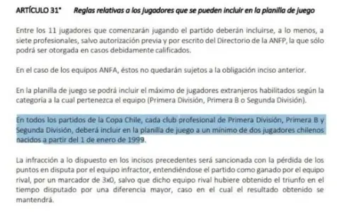 Reglamento ANFP