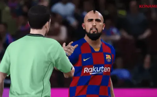 El rey es amonestado por el árbitro