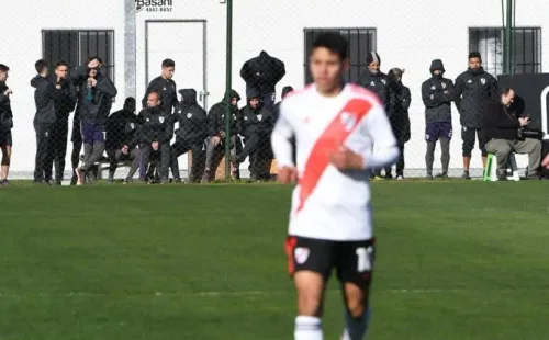 Paulo Díaz es el jugador que aparece a la derecha de la imagen