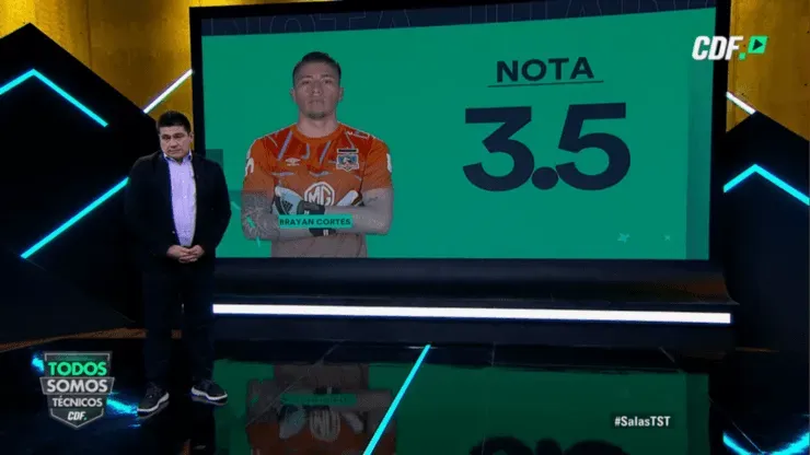 Brayan Cortés: 3,5 | “Nuevamente tiene culpa en el gol. Sale antes, le pasa por debajo de los pies. En el segundo”.