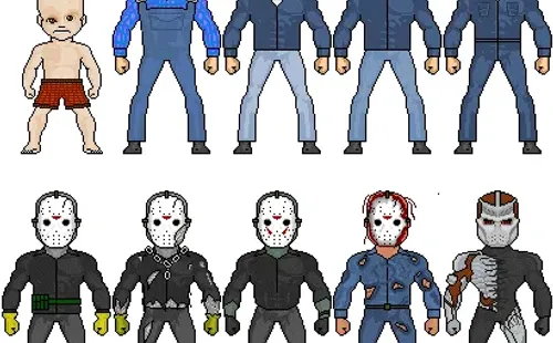 La evolución de Jason en las películas.