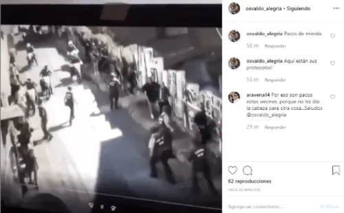 Una fuerte crítica a Carabineros, con uno de los videos de denuncia
