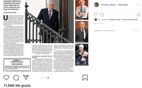 Alegría compartió la nota que habla de las contribuciones impagas por empresarios y políticos