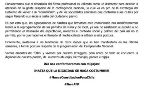 Hinchada Celeste de Iquique