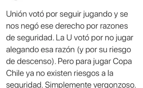 El mensaje de Jorge Segovia en Twitter.
