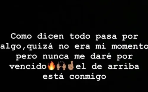 Mensaje de Gaete en Instagram