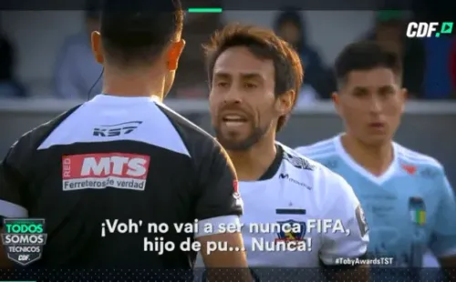 Premio Daniel Vilches al académico de la lengua: “el ganador es Jorge Valdivia, el Mago (por sus insultos al árbitro Ángelo Hermosilla)”.