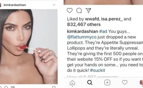 Kim Kardashian recomendó usar unos dulces para adelgazar.