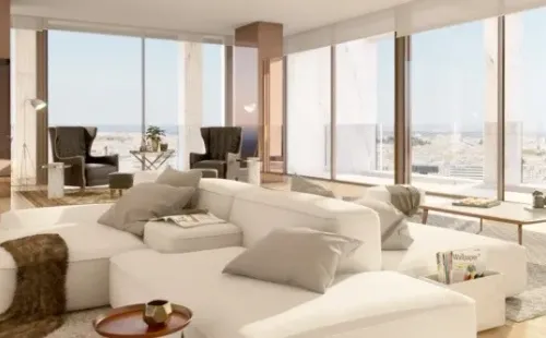 El living tiene una vista privilegiada.