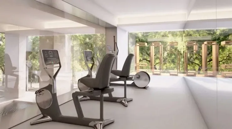 En este gimnasio lo más seguro pasará la mitad del día.