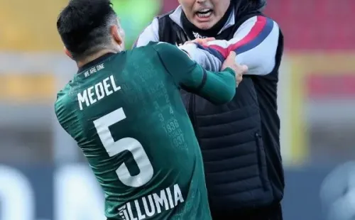 El encontrón de Gary Medel conSinisa Mihajlovic. Foto: Getty Images