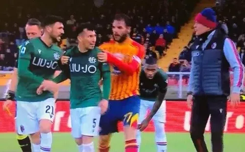 Tomas de la transmisión en el momento de la pelea