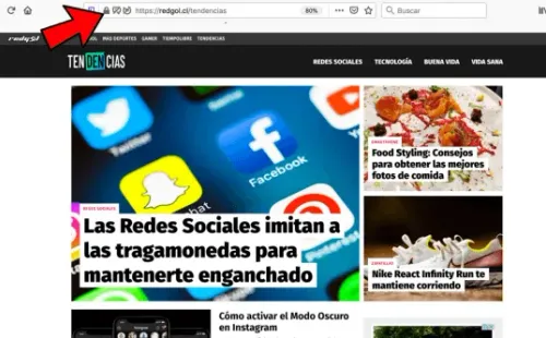 En nuestro sitio se puede ver el https y el candado cerrado.