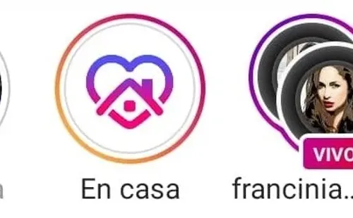 Así aparece la función “en casa” en el feed de Instagram.