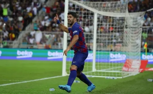 Luis Suárez ante Atlético de Madrid en la última Supercopa de España. (Foto: Getty Images)