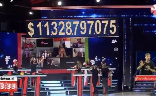 Esta es la cifra que se había juntado hasta anoche.