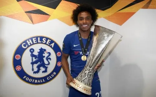 Willian ganó la Europa League con el Chelsea en la temporada pasada